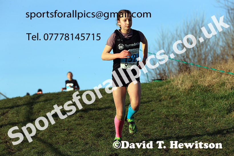 Girls under-13s 2024 NECAA Cross Country Champs., Temple Park, South Shields. Photo: David T. Hewitson/Sports for All Pics